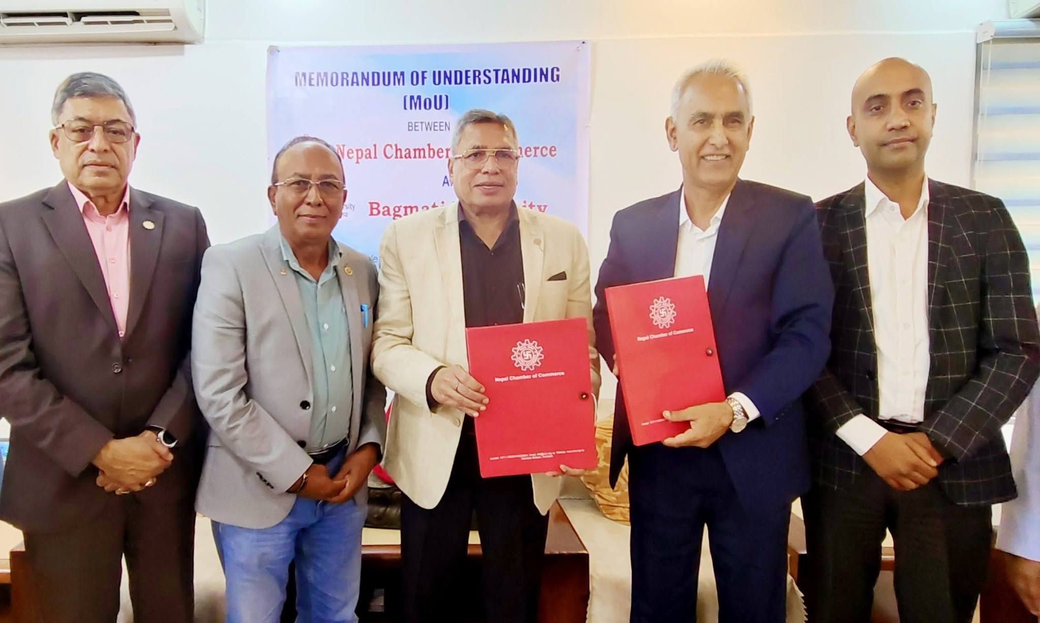 चेम्बर अफ कमर्स र वाग्मती विश्वविद्यालयबीच रणनीतिक सहकार्यका लागि समझदारी