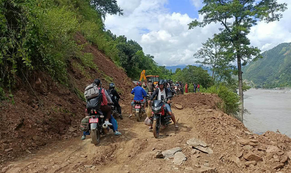 नुवाकोटको त्रिशूली पारिको भूभाग सडक सञ्जालमा जोडियो