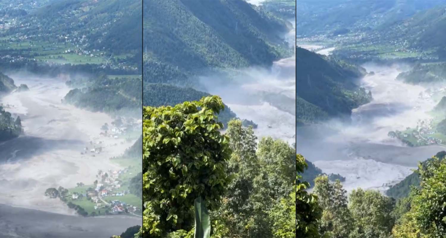 भोटेकोशी बाढीको असर:  नागढुंगादेखि भरतपुरसम्मको सडक बन्द,तटीय बस्तीमा उद्धार टोली परिचालन