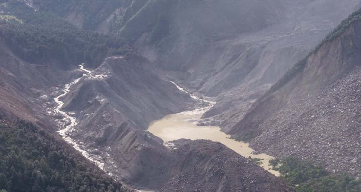 भोटेकोसीमाथि चीनमा बनेको ताल फुट्यो, सतर्कता अपनाउन आग्रह