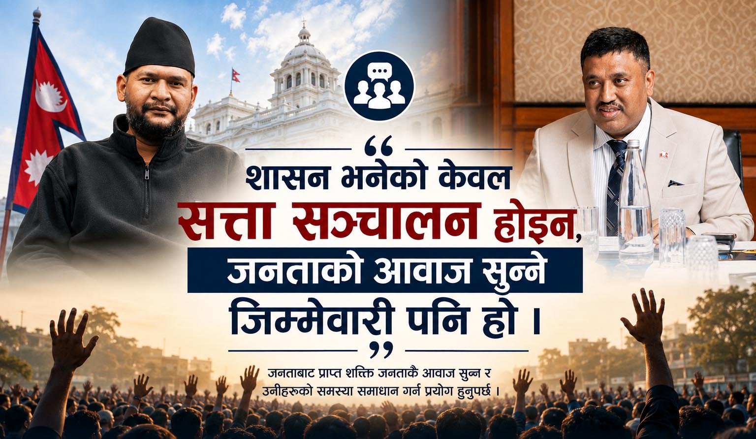 शासन भनेको केवल सत्ता सञ्चालन होइन, जनताको आवाज सुन्ने जिम्मेवारी पनि हो