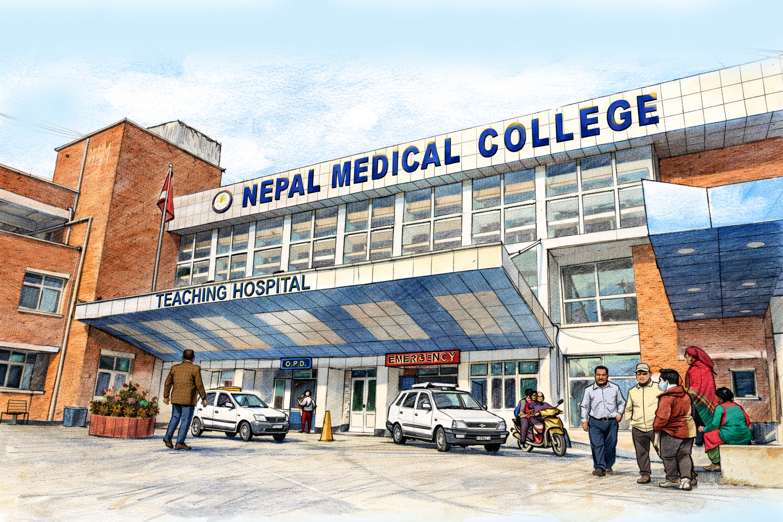 बाढीपीडित घाइतेको नेपाल मेडिकल कलेजमा नि:शुल्क उपचार