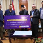 भोटेकोशी बाढी प्रभावितका लागि एनसेल कर्मचारीद्वारा ३३ लाख ५० हजार सहयोग