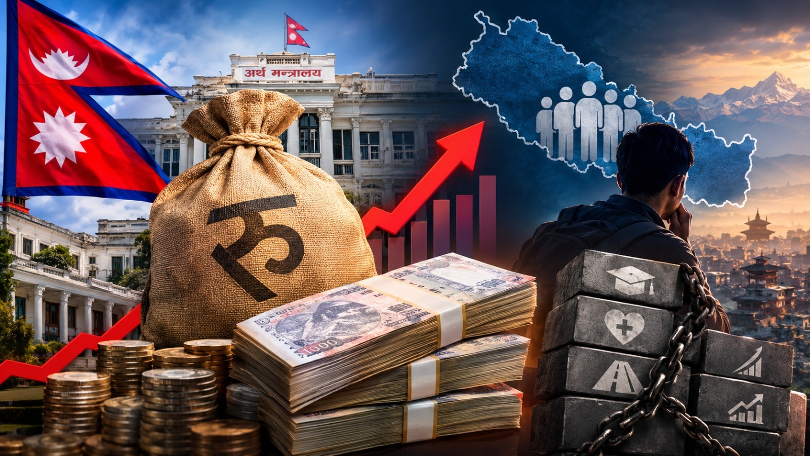 नेपालको सार्वजनिक ऋण ३० खर्ब नजिक, प्रति नेपालीको भागमा १० लाखभन्दा बढी