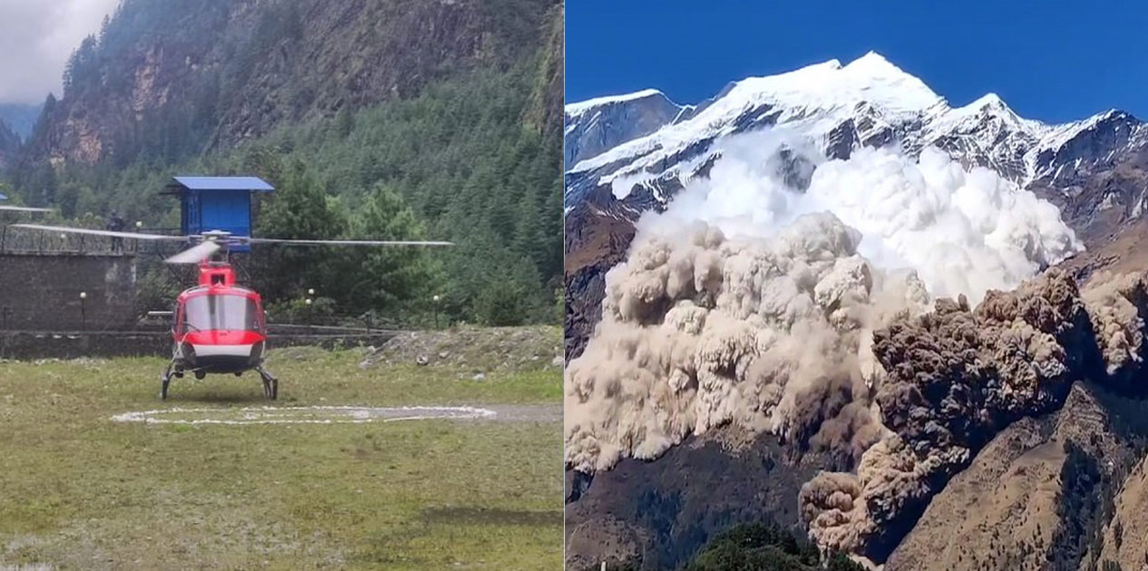 हिम्लुङ हिमालमा हिम पहिरो, एक दर्जन बढी व्यक्ति सम्पर्कविहीन