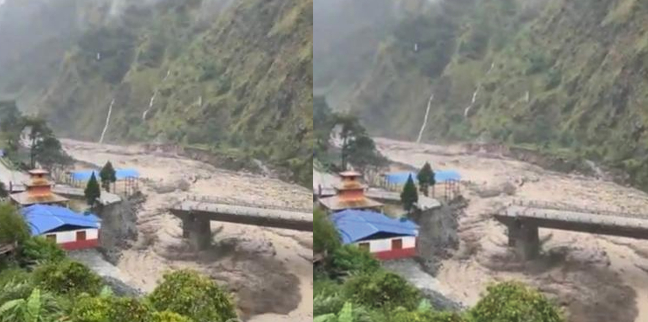 कालीगण्डकीले पोखरेबगरको पुल बगायो