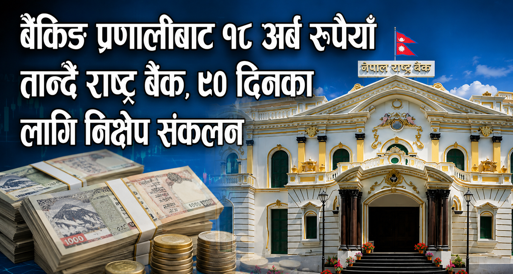 ९० दिनका लागि १८ अर्ब निक्षेप संकलन गर्दै राष्ट्र बैंक