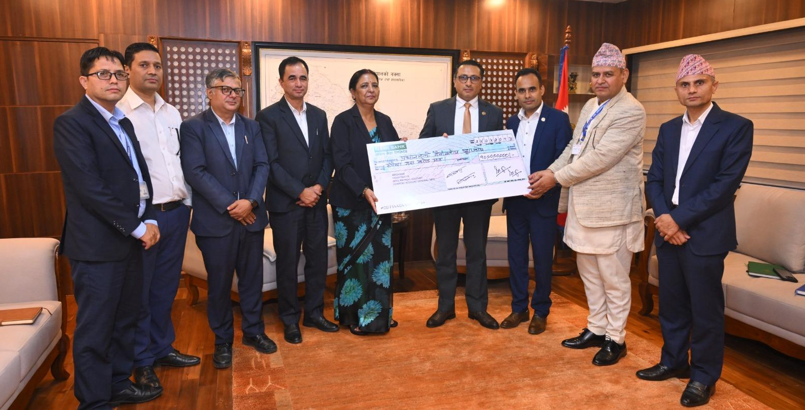 टेलिकमद्वारा प्रधानमन्त्री दैवी प्रकोप उद्धार कोषमा १० करोड सहयोग