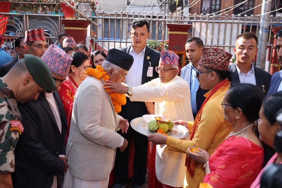 उपत्यकाका प्रमुख शक्तिपीठमा राष्ट्रपतिद्वारा पूजाअर्चना