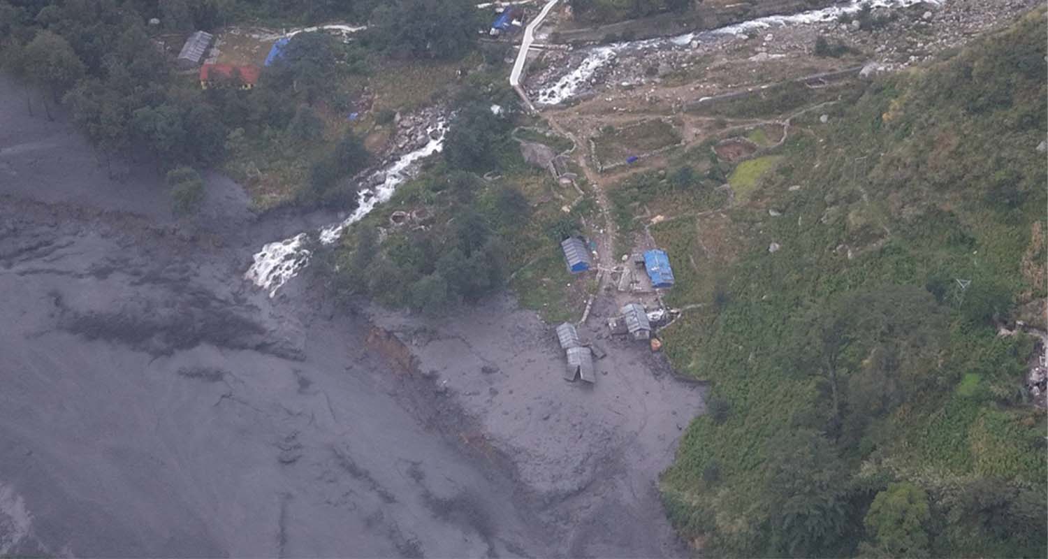 बुढीगण्डकी बाढीले निर्माणाधीन ४१३ मेगावाटका ४ हाइड्रोमा क्षति