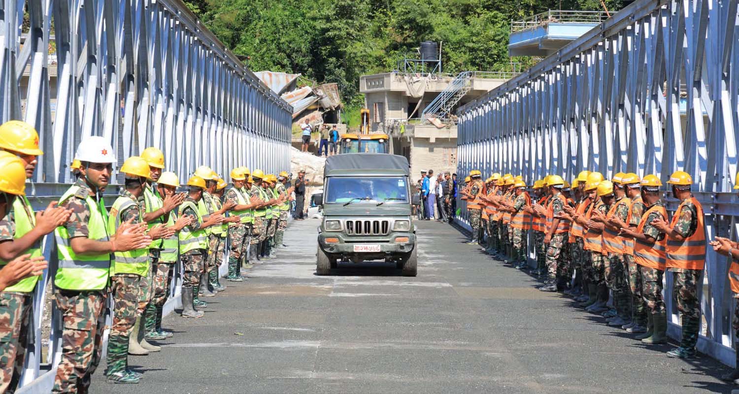 बेत्रावतीको फलाकु खोलामा बेलीब्रिज सञ्चालन 