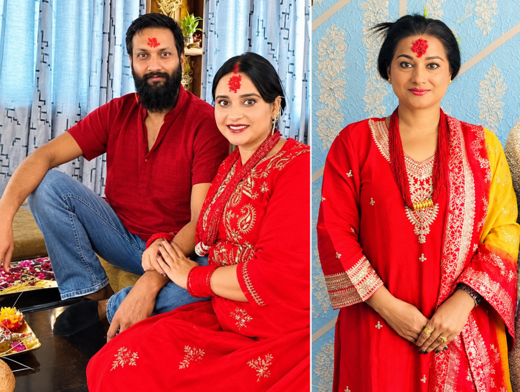 टीका र जमरामा सजिए कलाकार, सामाजिक सञ्जालमा दसैँका तस्बिर