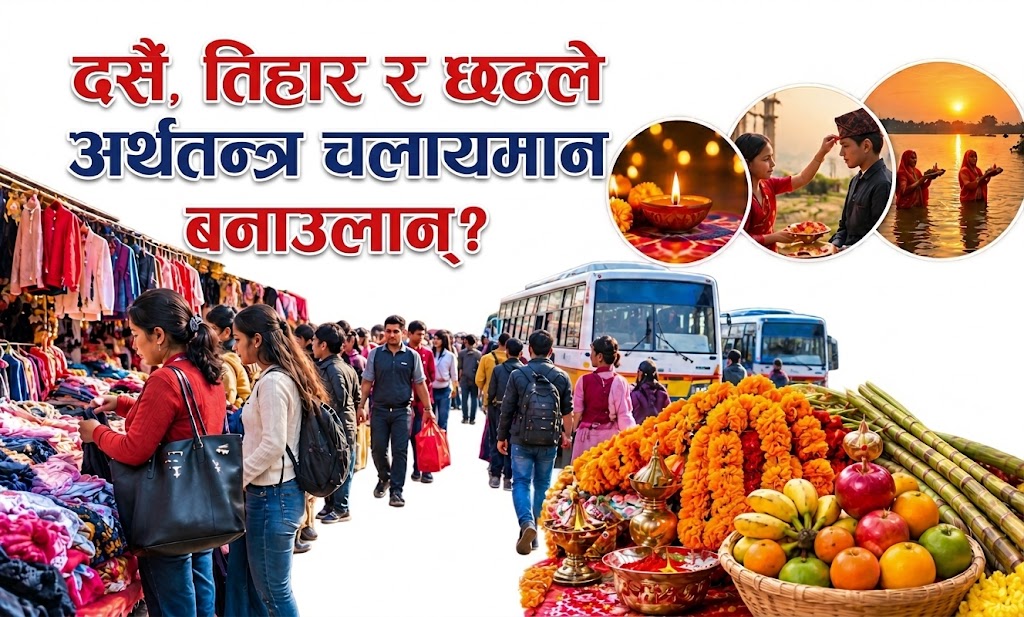 दसैँ सकियो, तिहार र छठ आउँदै: बजारमा चहलपहल बढ्ने अपेक्षा